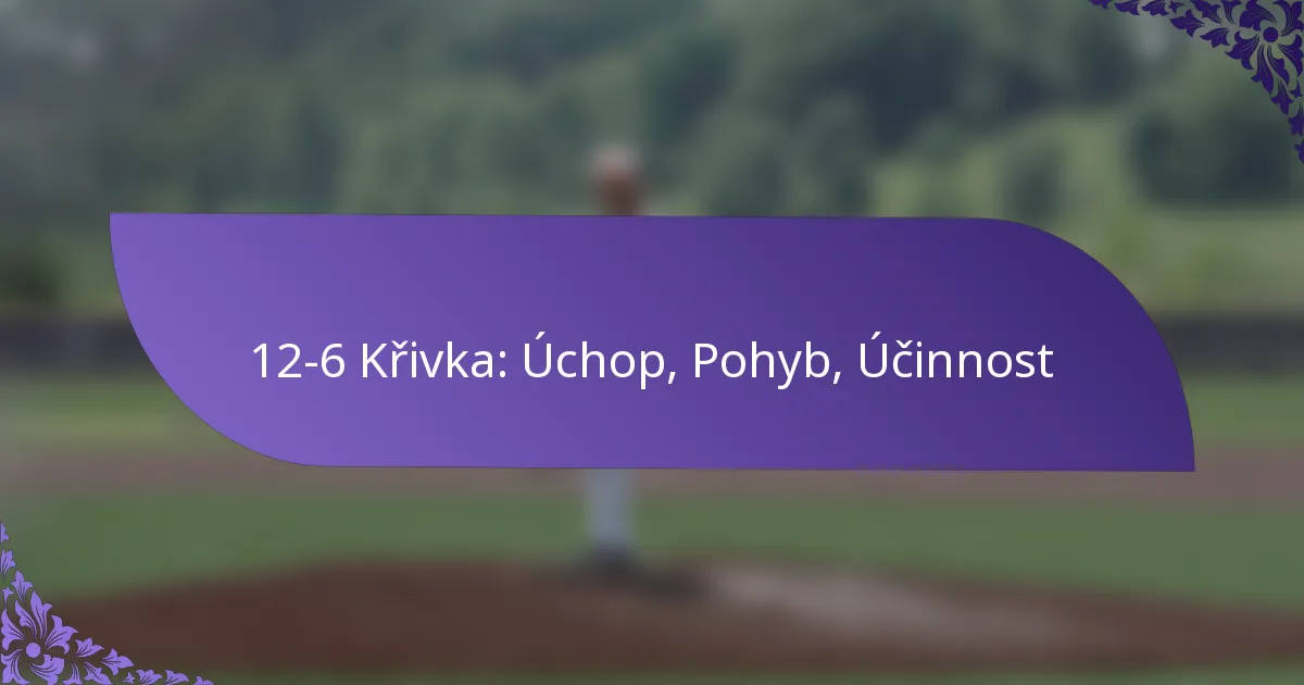12-6 Křivka: Úchop, Pohyb, Účinnost